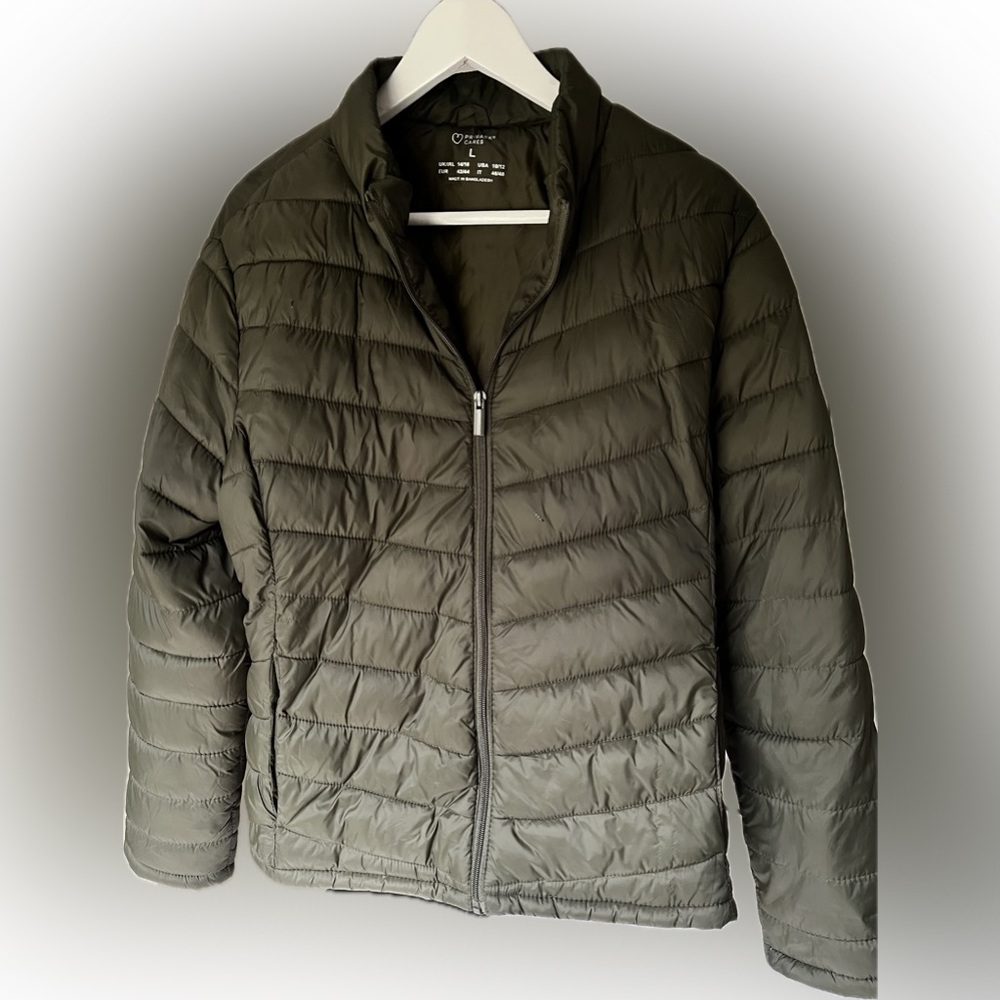 Primark Olive Green Puffer Jacket